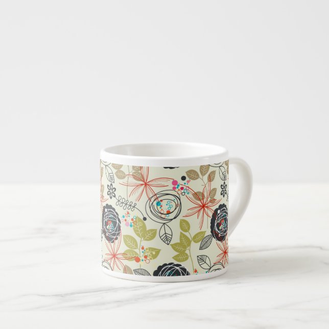 Blumenhintergrund 2 espressotasse (Vorderseite Rechts)