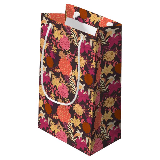 Blumenhintergrund 2 kleine geschenktüte (Rückseite Schrägansicht)