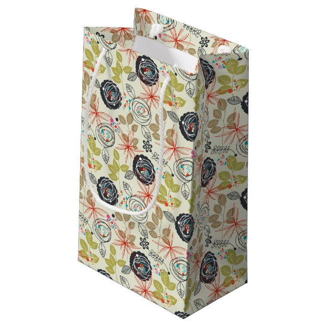 Blumenhintergrund 2 kleine geschenktüte (Rückseite Schrägansicht)