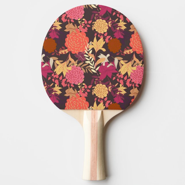 Blumenhintergrund 2 tischtennis schläger (Vorderseite)