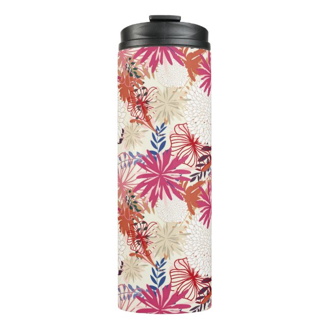Blumenhintergrund 3 thermosbecher (Vorderseite)