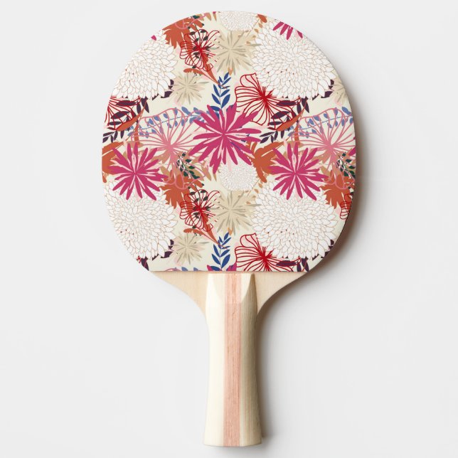 Blumenhintergrund 3 tischtennis schläger (Vorderseite)