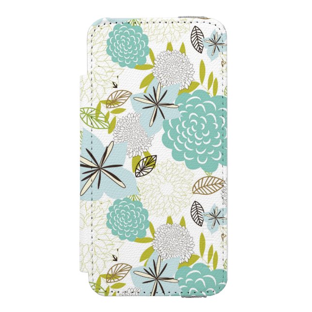 Blumenhintergrund 5 incipio iPhone Geldbeutel-Hülle (Folio Vorderseite)