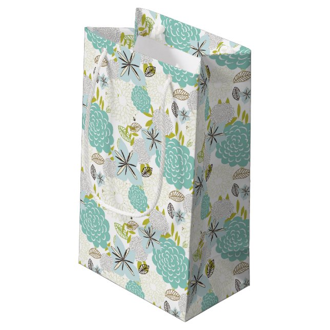Blumenhintergrund 5 kleine geschenktüte (Rückseite Schrägansicht)