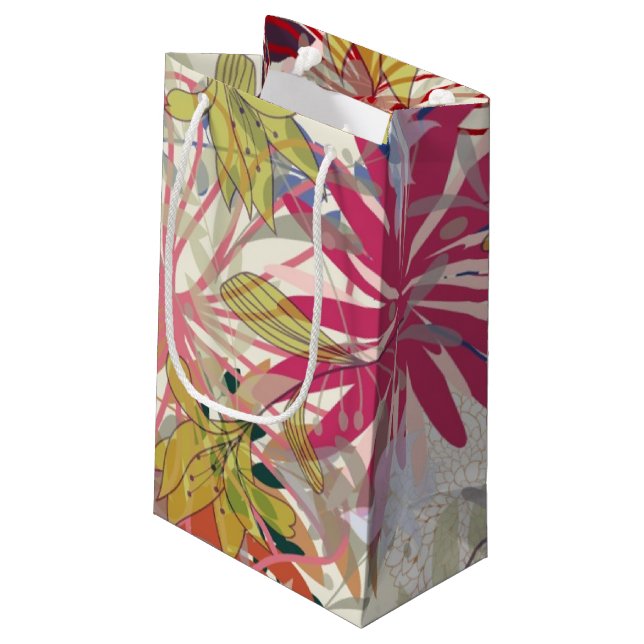 Blumenhintergrund 6 kleine geschenktüte (Rückseite Schrägansicht)