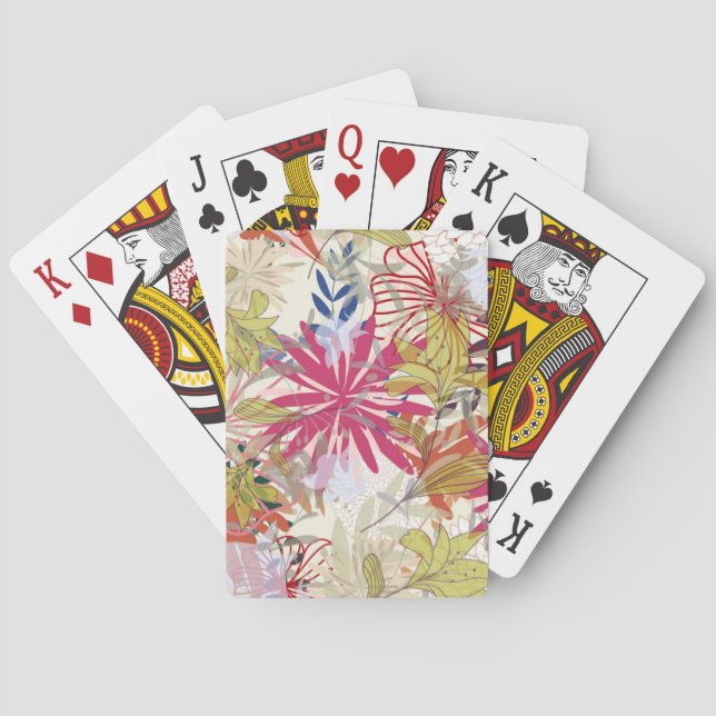 Blumenhintergrund 6 spielkarten (Rückseite)