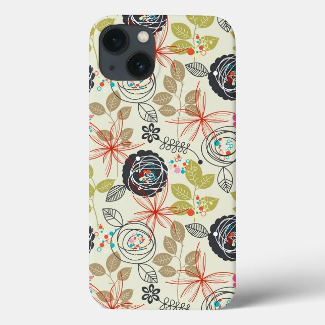 Blumenhintergrund Case-Mate iPhone Hülle (Rückseite)
