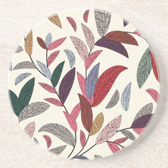 Blumenhintergrund Getränkeuntersetzer (Vorne)