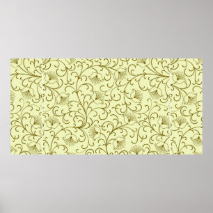 Blumenhintergrund. Schöne Vintage Illustration. Poster