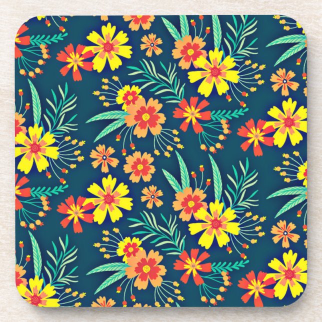 Blumenhintergrund Schönes Design-46566 Getränkeuntersetzer (Vorderseite)