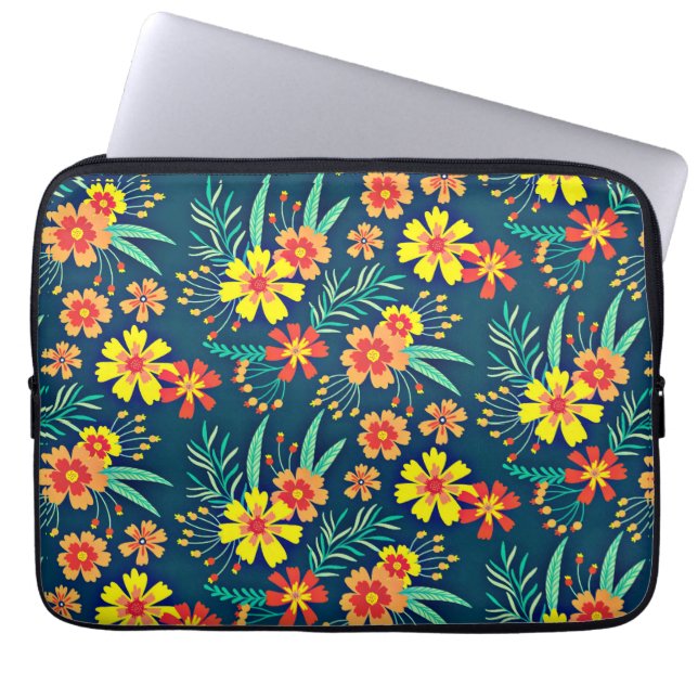 Blumenhintergrund Schönes Design-46566 Laptopschutzhülle (Vorderseite)