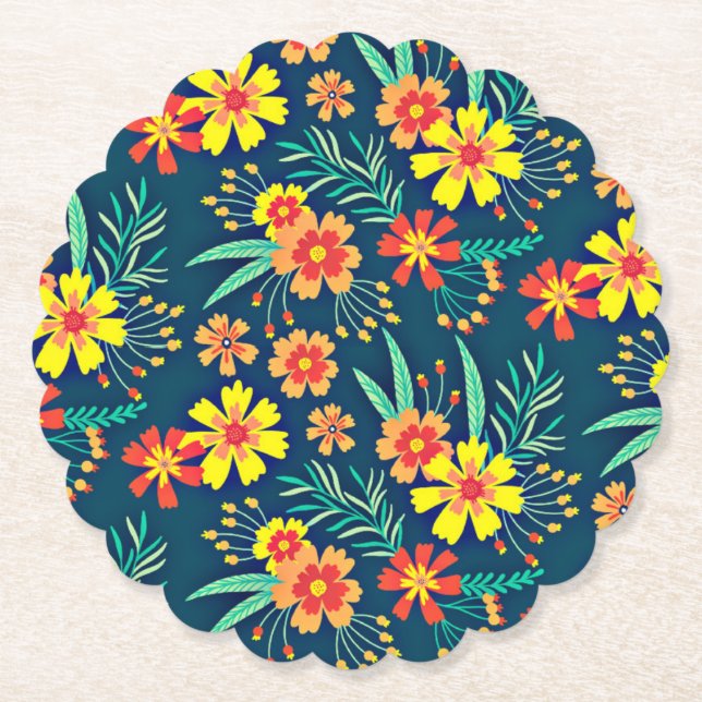 Blumenhintergrund Schönes Design-46566 Untersetzer (Vorderseite)