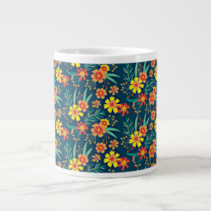 Blumenhintergrund Schönes Design Jumbo-Tasse