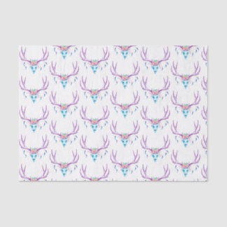 Blumenhirsch-Schädel-Seidenpapier Seidenpapier