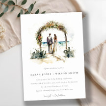 Blumenhochzeit Arch Coastal Seascape Hochzeit