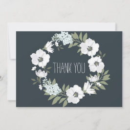 Blumenhochzeit Danke, dass ihr die Blume des weiße Dankeskarte