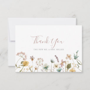 Blumenhochzeit Danke-Karte Dankeskarte