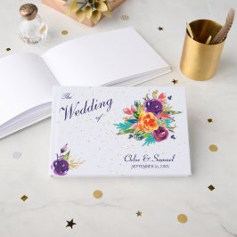 Blumenhochzeit der Blauen Mandarine Gästebuch