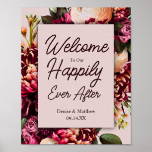 Blumenhochzeit Poster