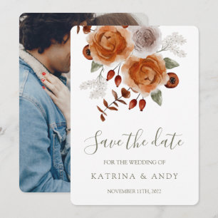 Blumenhochzeit speichert die Datumskarten Save The Date