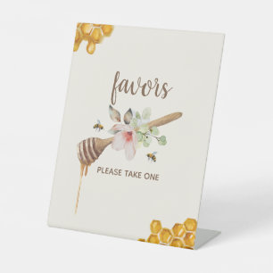 Blumenhonig Bee Baby Shower Favoriten Sockelschild