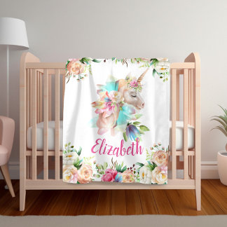 Blumenhorn-Girl-Blanket Fleecedecke