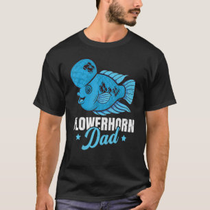Blumenhorn Vater Fishkeeping Aquarist Aquarium Gra T-Shirt