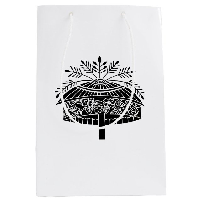 Blumenhut Mittlere Geschenktüte (Vorderseite)