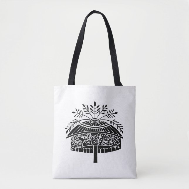 Blumenhut Tasche (Vorderseite)