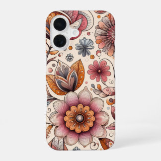Blumenillustration iPhone-Hülle Slim iPhone 16 Hülle