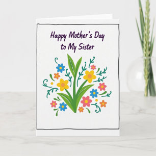 Blumenillustration Mutter Karte