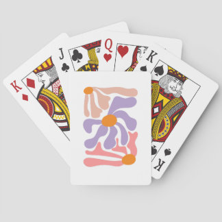 Blumenillustrationskunstwerk Spielkarten