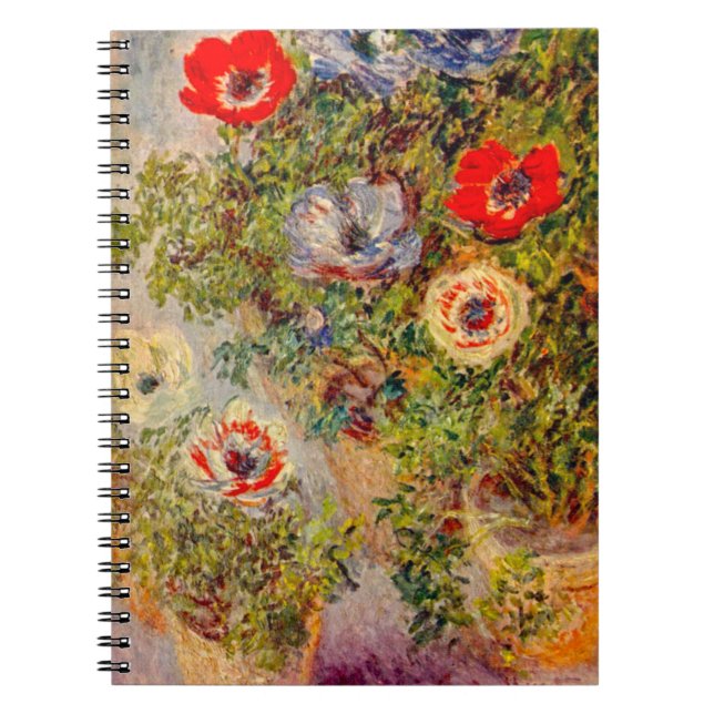 Blumenimpressionist Painting - Claude Monet Notizblock (Vorderseite)