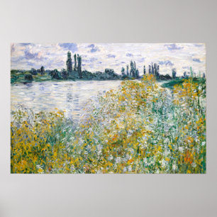 Blumeninsel in der Nähe von Vétheuil, Monet Poster