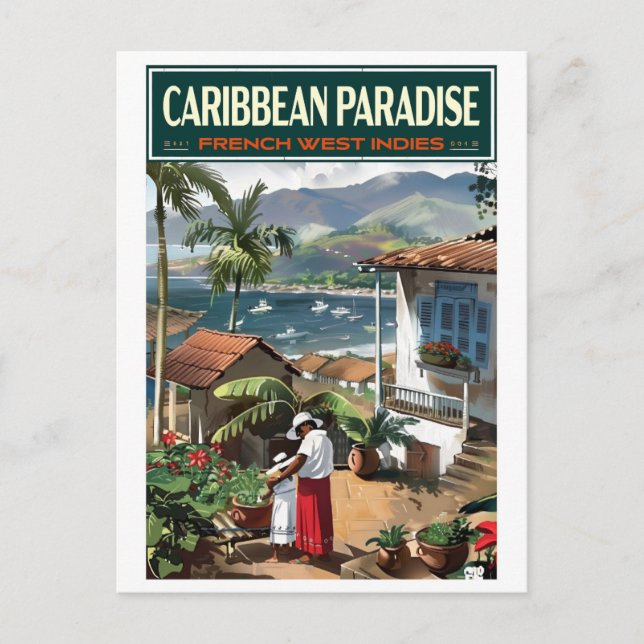 Blumeninsel-Serie 2ZFT67-12 Postkarte (Vorderseite)