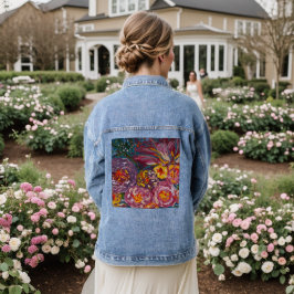Blumenjacke-Blume Jeansjacke