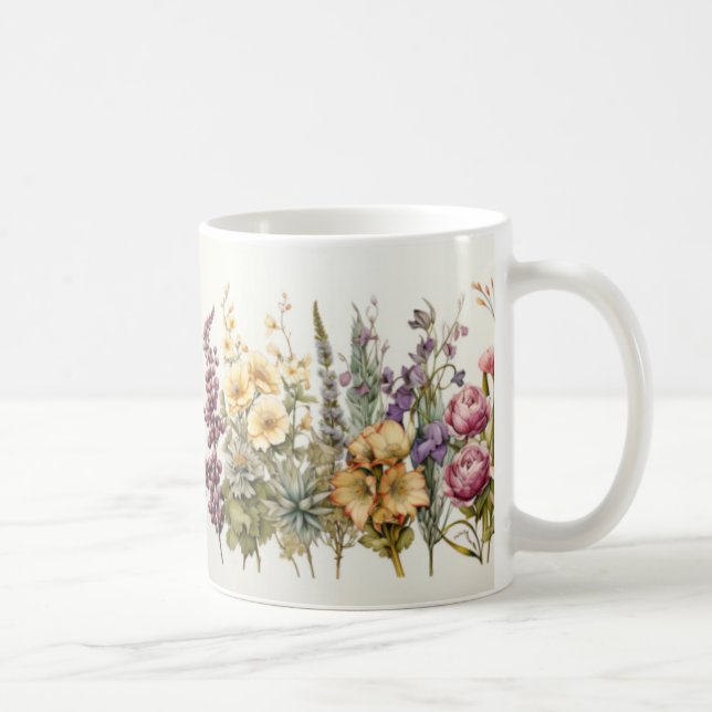 Blumenkaffee-Tasse Kaffeetasse (Rechts)