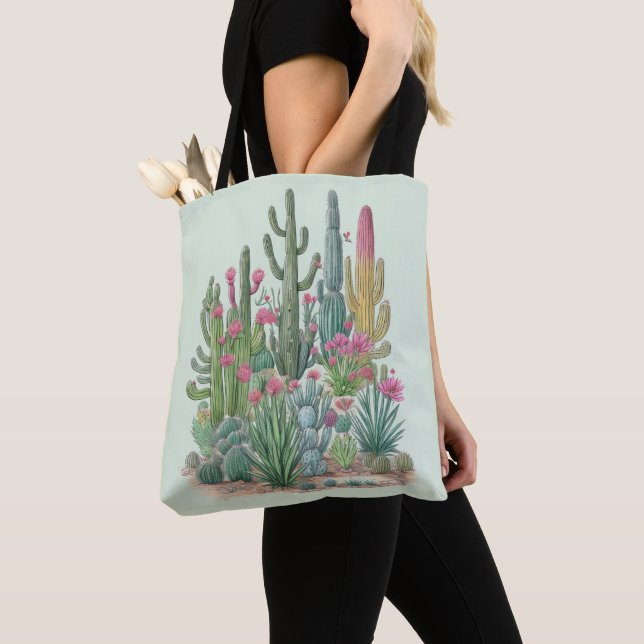Blumenkaktus Tasche (Von Nahem)