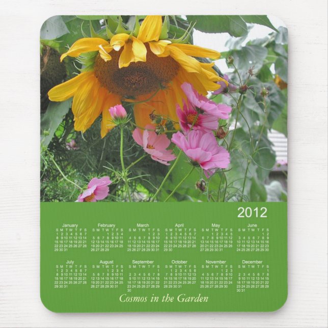 Blumenkalender 2012 mousepad (Vorne)