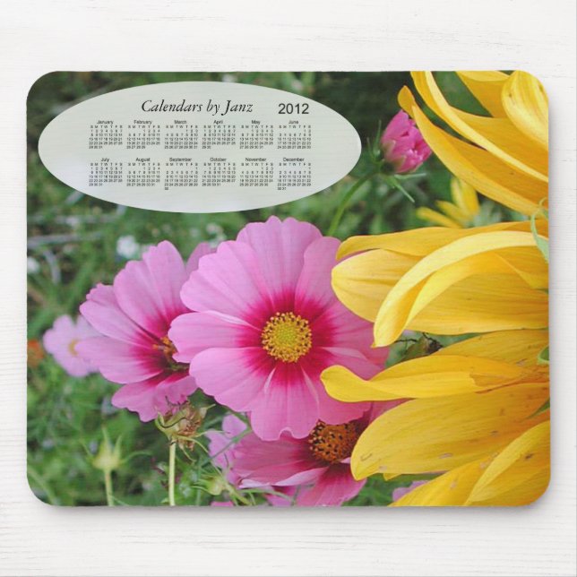 Blumenkalender 2012 mousepad (Vorne)