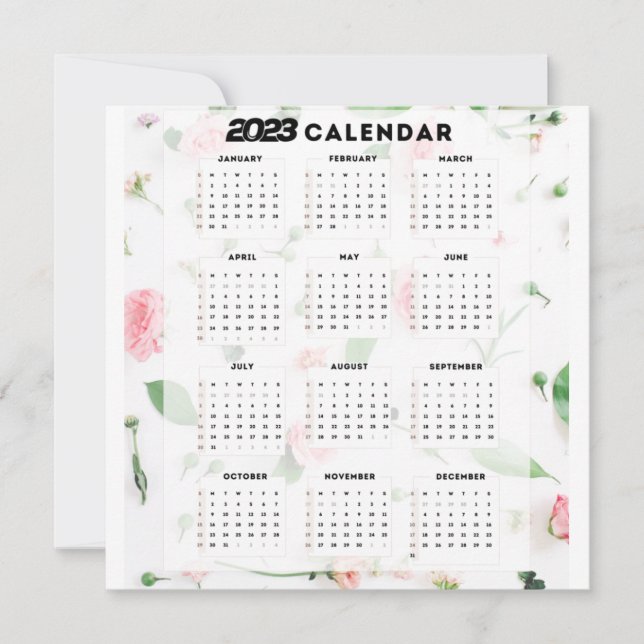 Blumenkalender 2023 (Vorderseite)