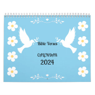 Blumenkalender 2024 mit Bibelversen Kalender