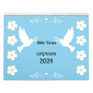 Blumenkalender 2024 mit Bibelversen Kalender