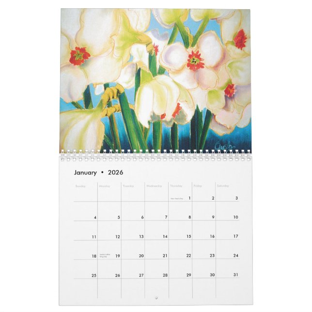 Blumenkalender des Aquarells 2013 Kalender (Jan 2026)