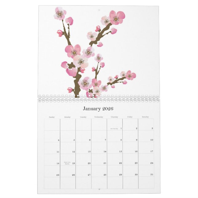 Blumenkalender Kalender (Jan 2026)