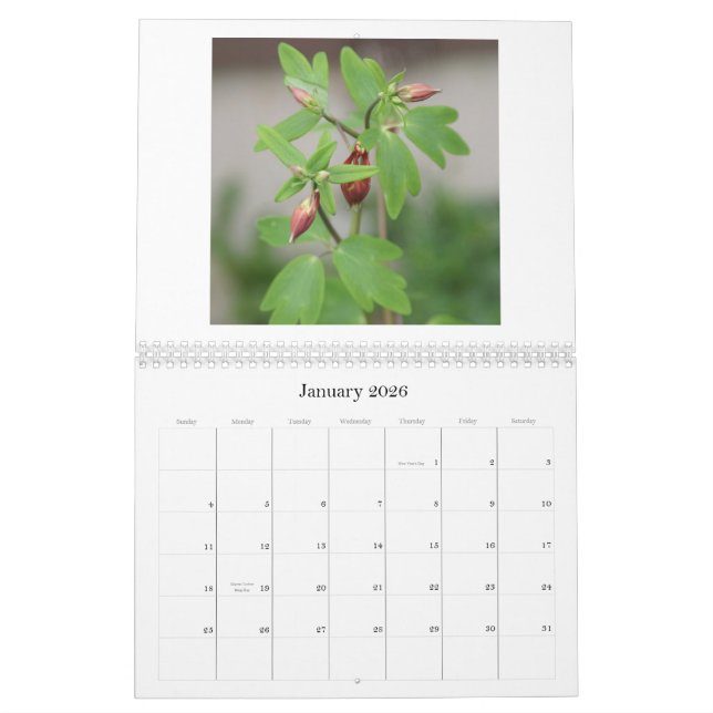 Blumenkalender Kalender (Jan 2026)