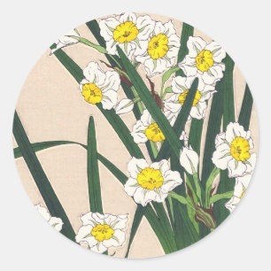 Blumenkalender von Japan Kawarazaki Shodo Japan Runder Aufkleber