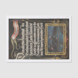 Blumenkalligrafie apothecary decoupon seidenpapier