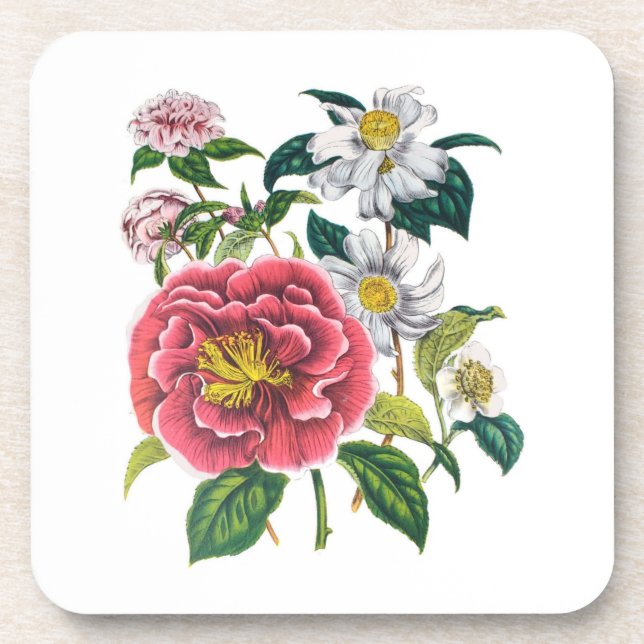 Blumenkarneval Getränkeuntersetzer (Vorderseite)