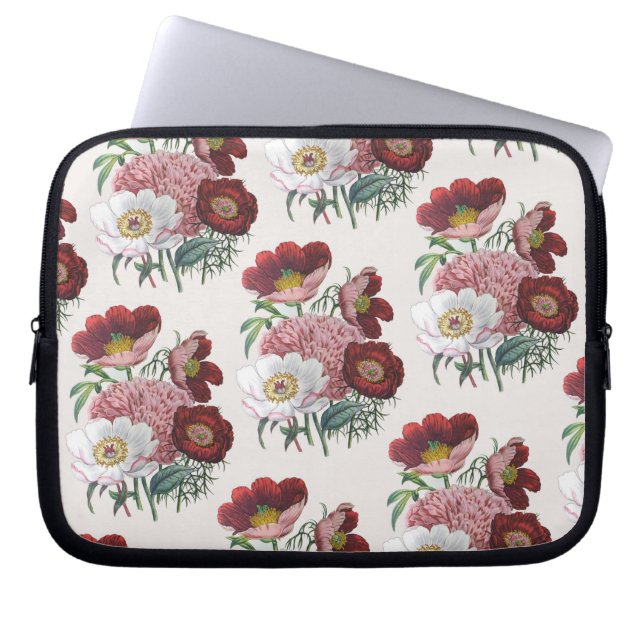 Blumenkarneval Laptopschutzhülle (Vorderseite)